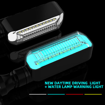 Motorcycle LED Indicator Turn Signals Light with Blue Light Color and ABC PC Material