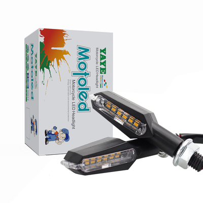 Universal 12V Motorcycle Water Lamp Blinker Turn Signal Light with Flashing Indicator
