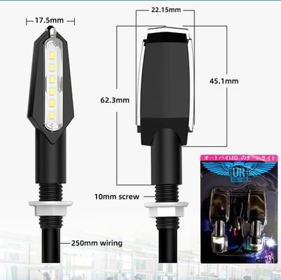 Universal 12V Motorcycle Water Lamp Blinker Turn Signal Light with Flashing Indicator