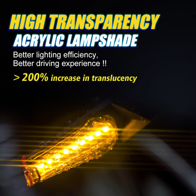 DC12V Motorcycle Turn Indicator Signal Light Fixing Lamp Dynamic Yellow Blue Red White