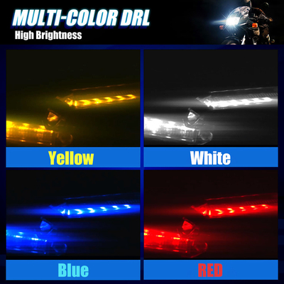 DC12V Motorcycle Turn Indicator Signal Light Fixing Lamp Dynamic Yellow Blue Red White