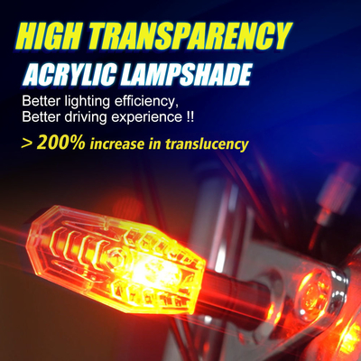 AC DC 8V-80V 6500k Projector Lens Laser Dynamic Motorcycle Turn Indicator
