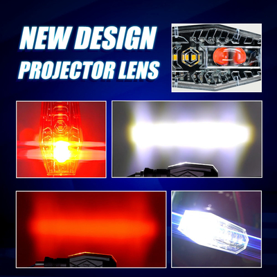 AC DC 8V-80V 6500k Projector Lens Laser Dynamic Motorcycle Turn Indicator