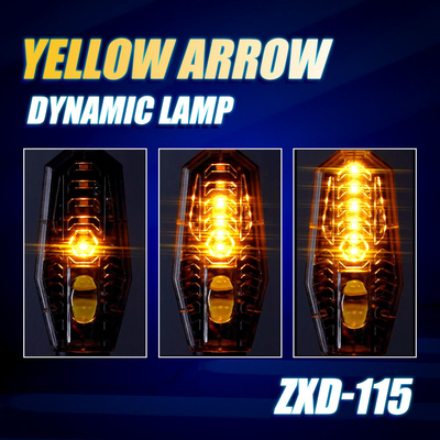 AC DC 8V-80V 6500k Projector Lens Laser Dynamic Motorcycle Turn Indicator