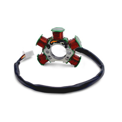 TVS-5 Magnet Motor Stator Coil New Condition Plastic Ignition Coil for Motorcycle Parts Packed in Box