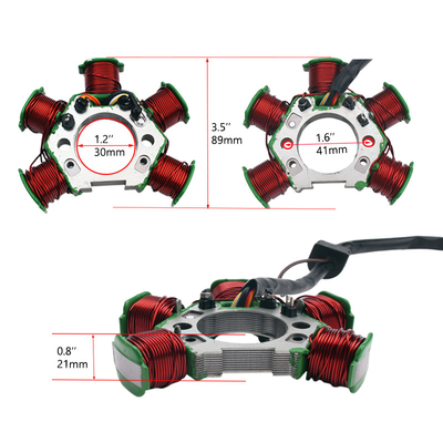 TVS-5 Magnet Motor Stator Coil New Condition Plastic Ignition Coil for Motorcycle Parts Packed in Box