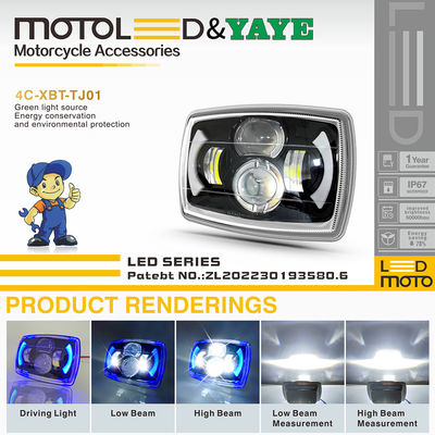 CD70 Motorcycle LED Headlight 12V 70cc with DRL White Blue Light