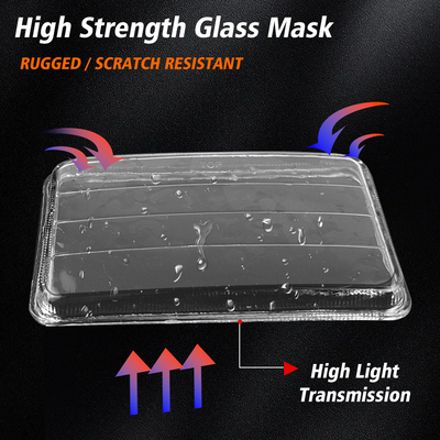 CG125 LED Headlight DC12V White Hi Lo Beam with Red Blue DRL