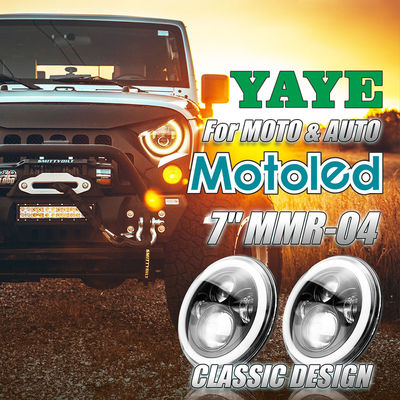 7 Inch Motorcycle LED Headlight 6500LM 6500K for Harley Davidson with Aviation Aluminum Housing