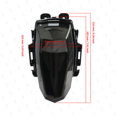 Motorcycle LED Tail Light with 1 Lens 12V-24V Voltage and 1Year Warranty for Yamaha R15 V3