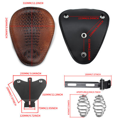 Universal Moto Bobber Motorcycle Solo Seat Chopper Saddle Vintage Cushion Parts for Harley Davidson Iron 883 Sportster Softail