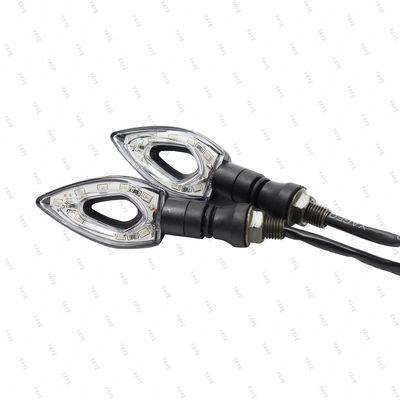 Universal 12V L ED Light for Motorcycle Turn Signal Light Black/Red/Blue/Orange Color Moto Working Indicator Light