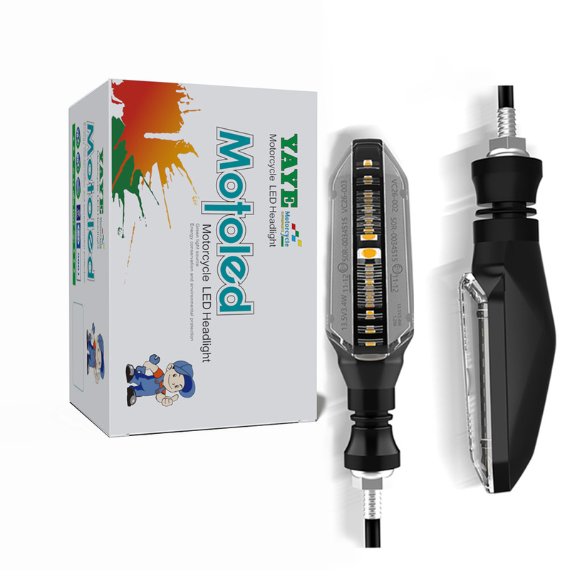 Universal Motorcycle LED Turn Lamp with Waterproof Design and 6500k Light Temperature