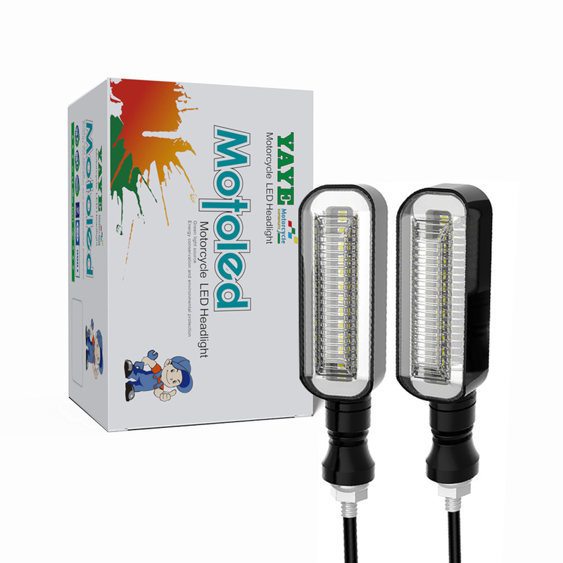Motorcycle LED Indicator Turn Signals Light with Blue Light Color and ABC PC Material