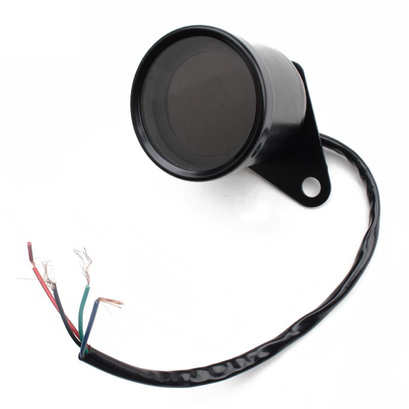 Universal LED Digital Speedometer Meter for Motorcycles 7 Color Lighting Changes New Condition