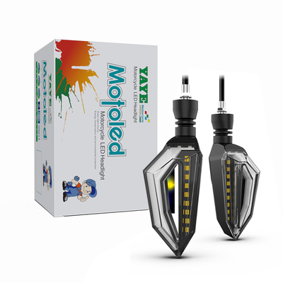 DC12V gele LED waterstroom draaisignaal waarschuwingslicht voor YAYE motorfiets 2385