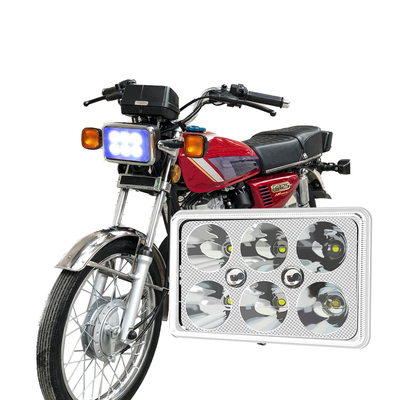 YAYE CG125 LED koplamp 6 chip DC12V Wit Blauw DRL Motorfietslamp