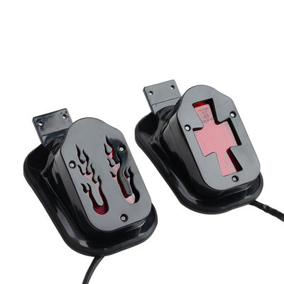 12V Universal Fit LED Motorcycle Tail Light met 12 maanden garantie - Flame Style achterlicht